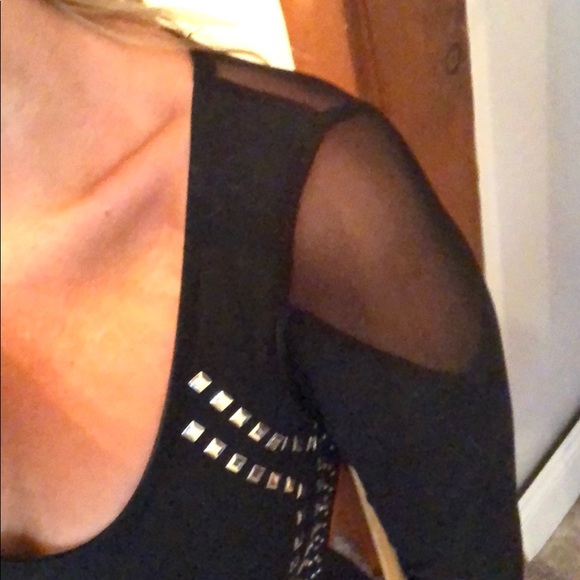 BeBe Black Embellished mini dress - Picture 5 of 8